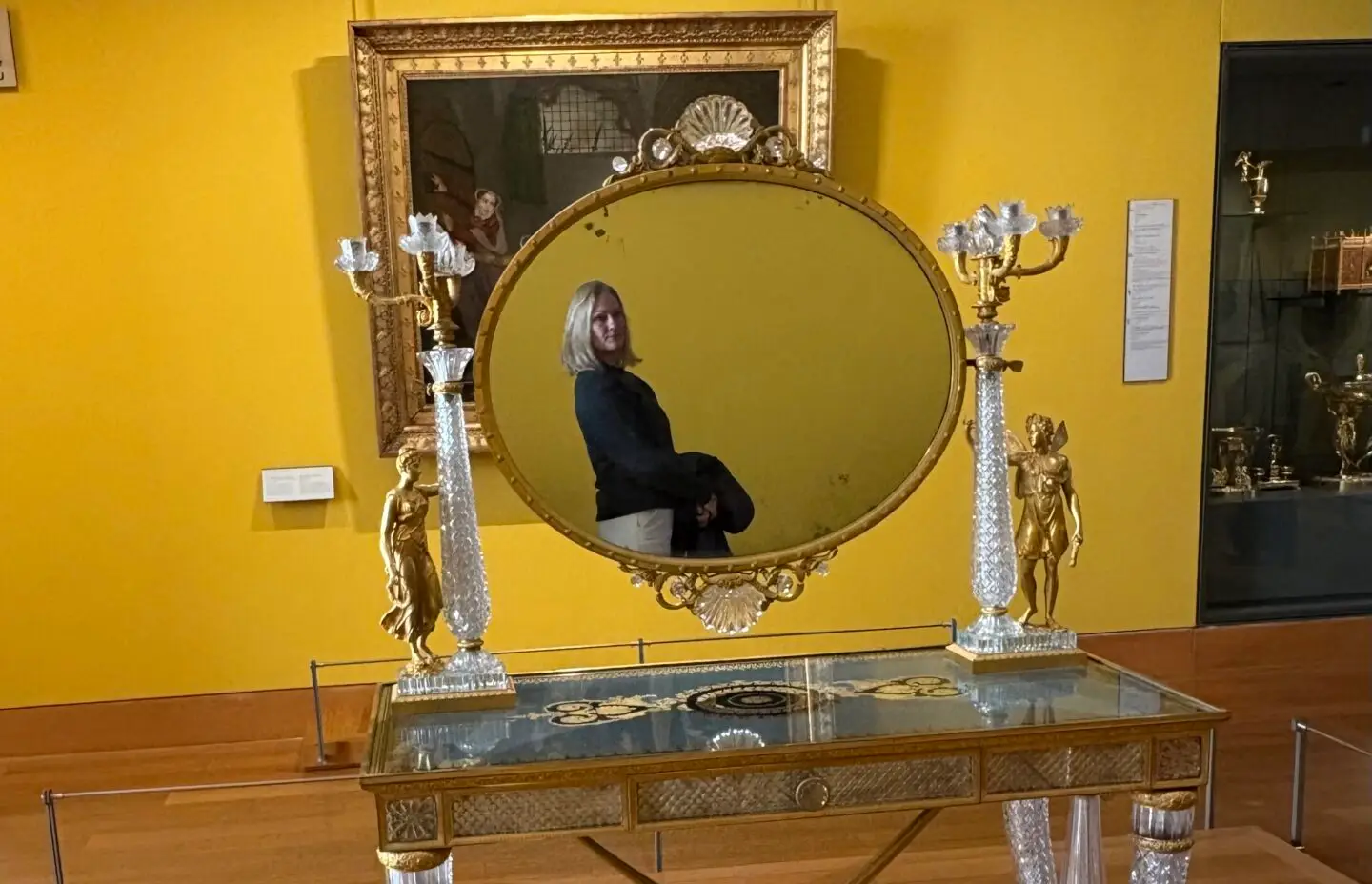 Nicole Photographing the Louvre Couture Exhibition