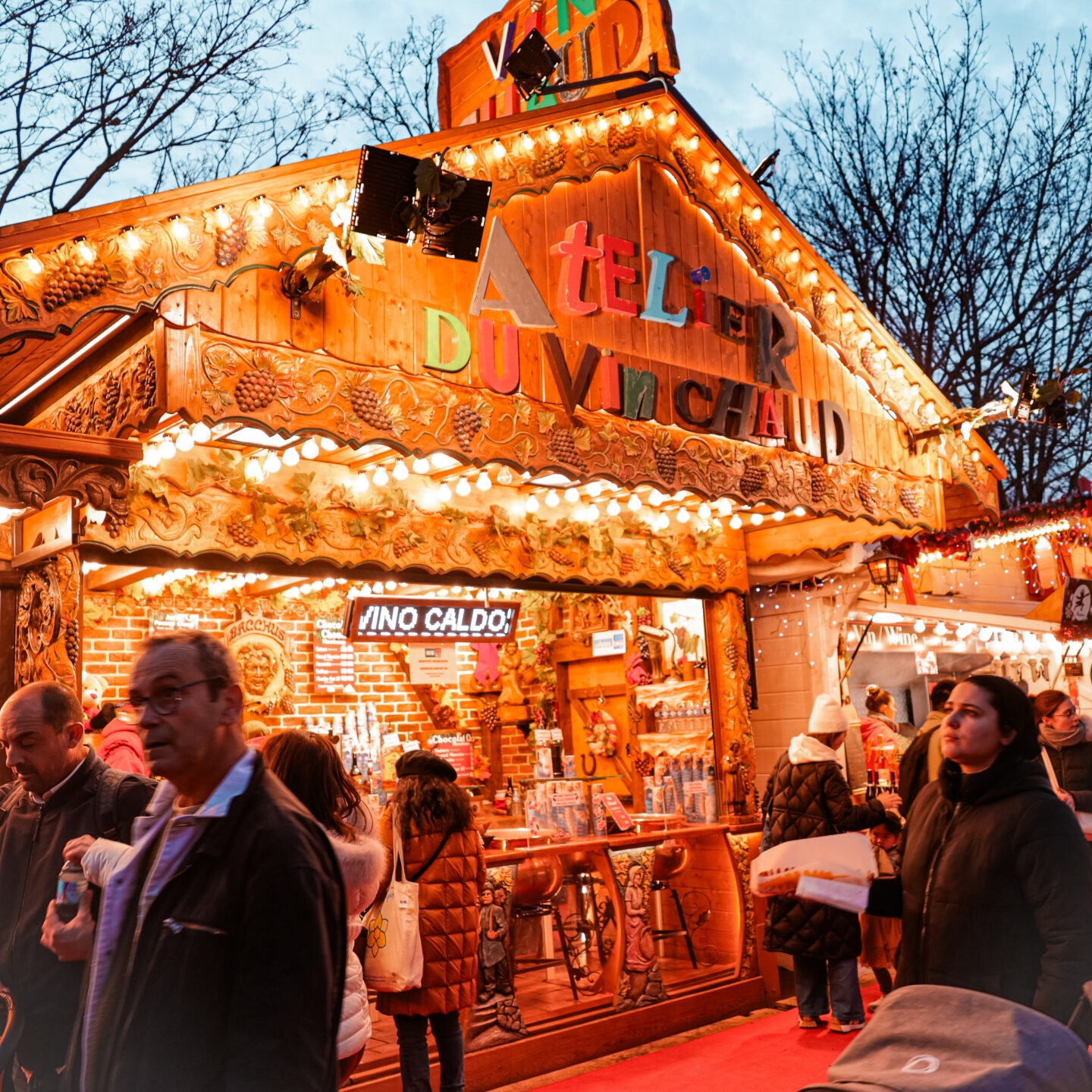 Vendor Stall Christmas Market Paris