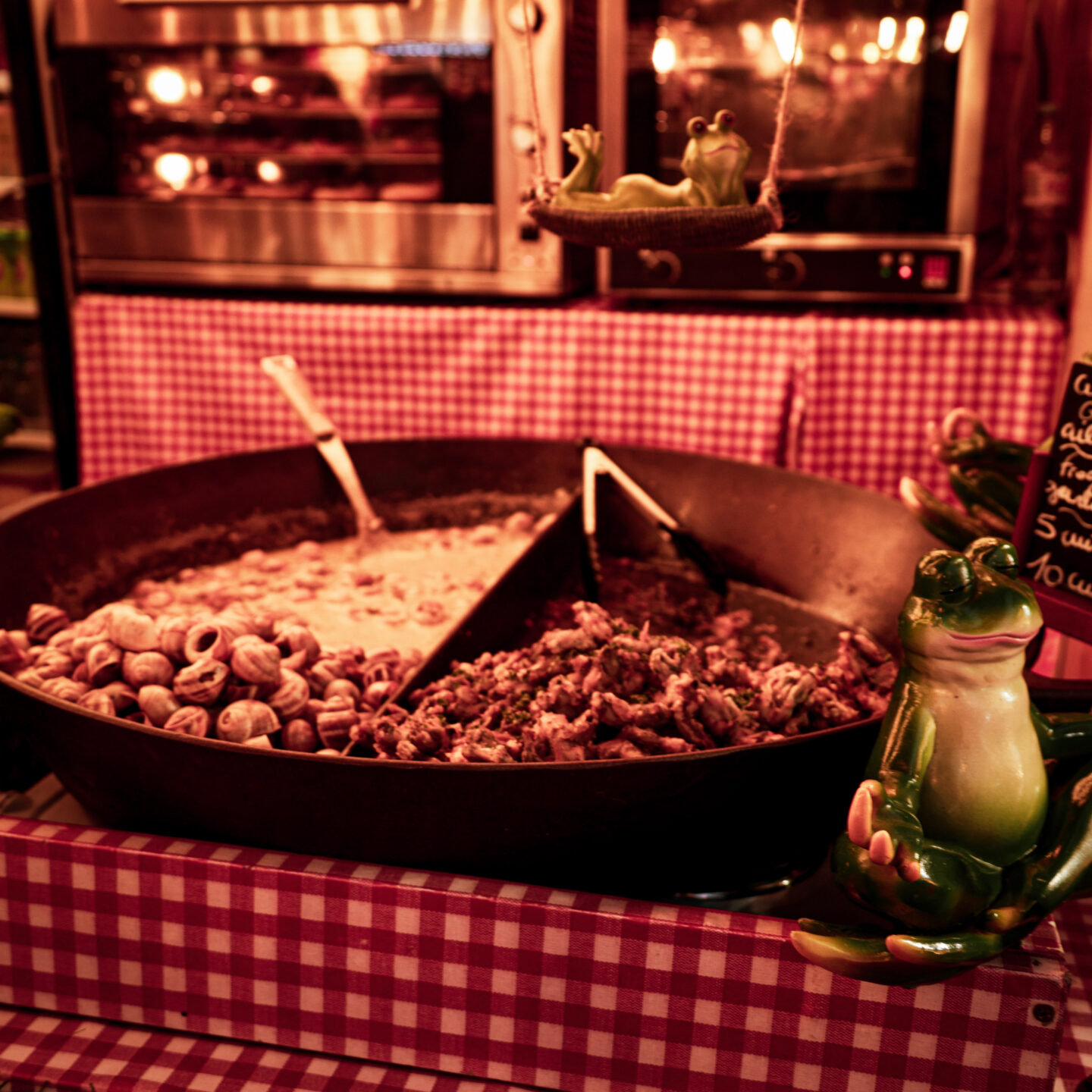 Snails Vendor Stall Christmas Market Paris