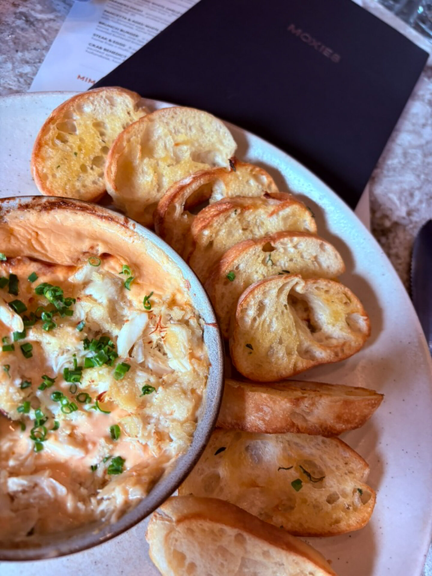 Warm Crab Dip Moxies