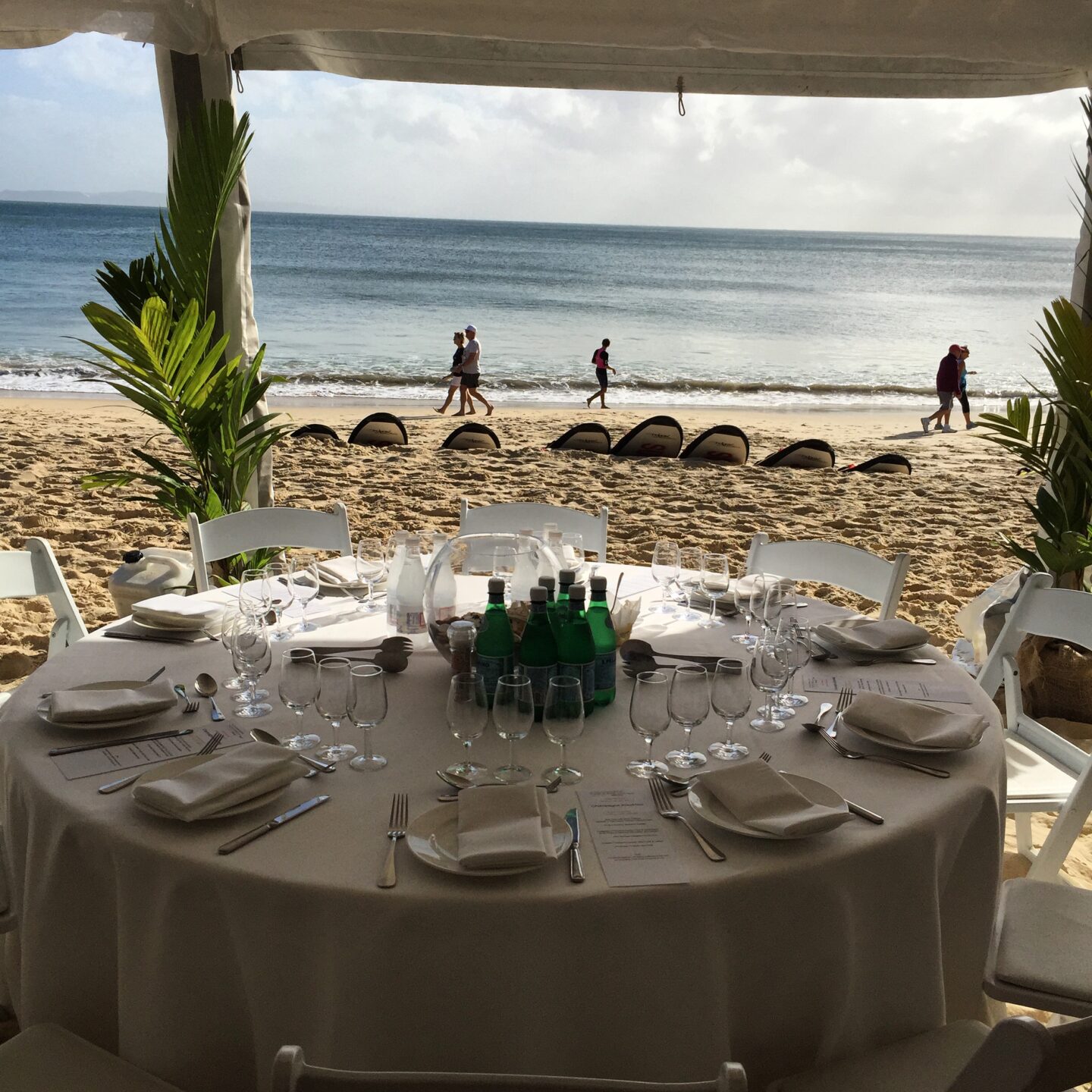 Dinner on the beach at Noosa Eat and Drink Festival