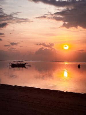 View of Sunrise at Nusa Dua Beach