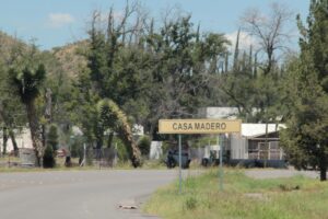 Sign leading into Casa Madero Wine Region