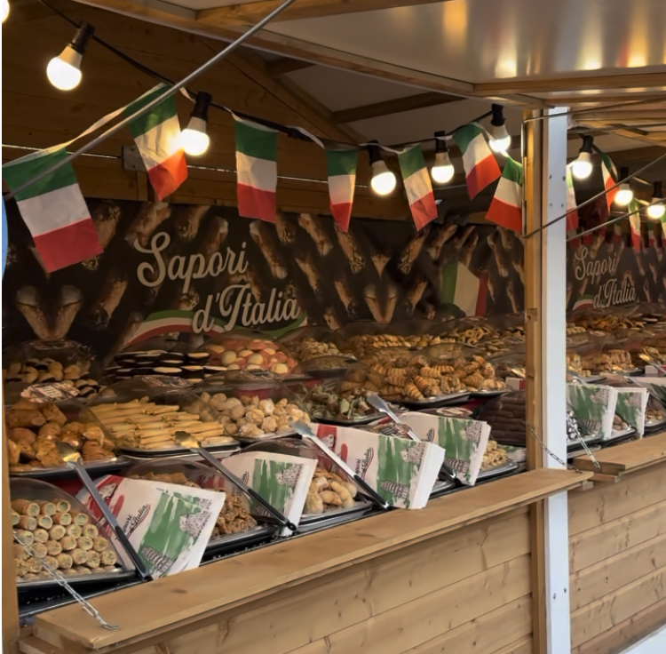 Italian pastries at Christmas Market